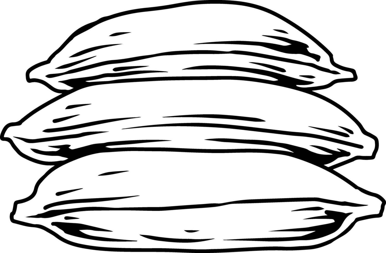 Stacked Organic Fertilizer Bags vector