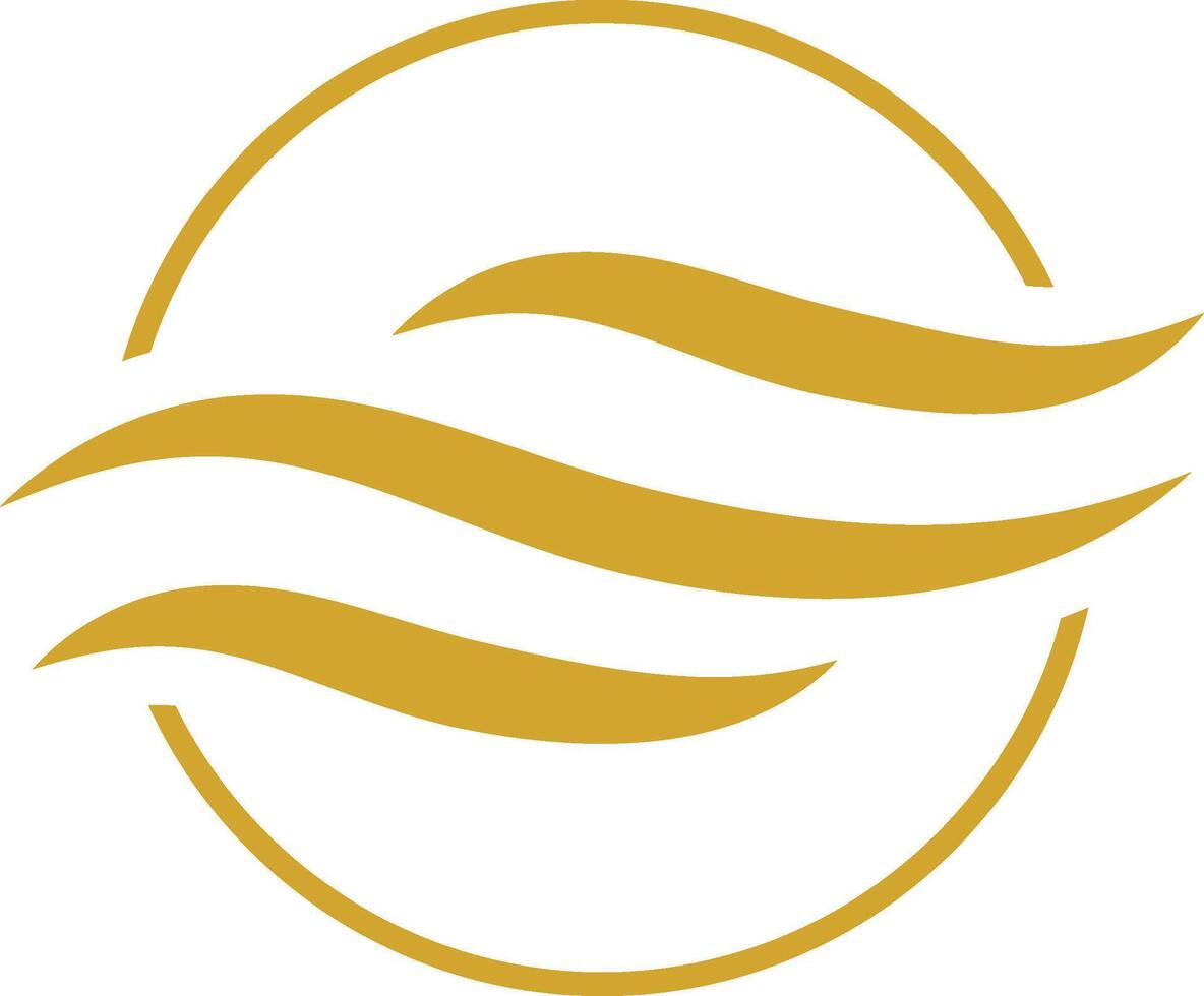 Water Wave symbol vector