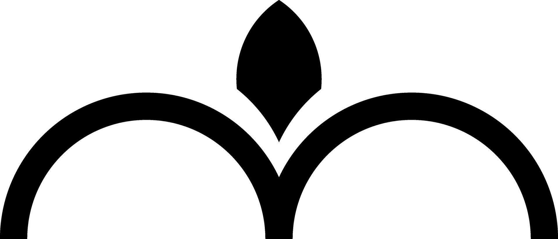 Decorative element for flat logo vector
