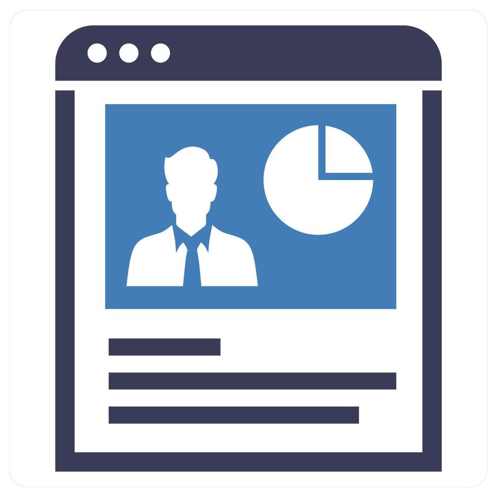 Online Training icon concept in blue color vector