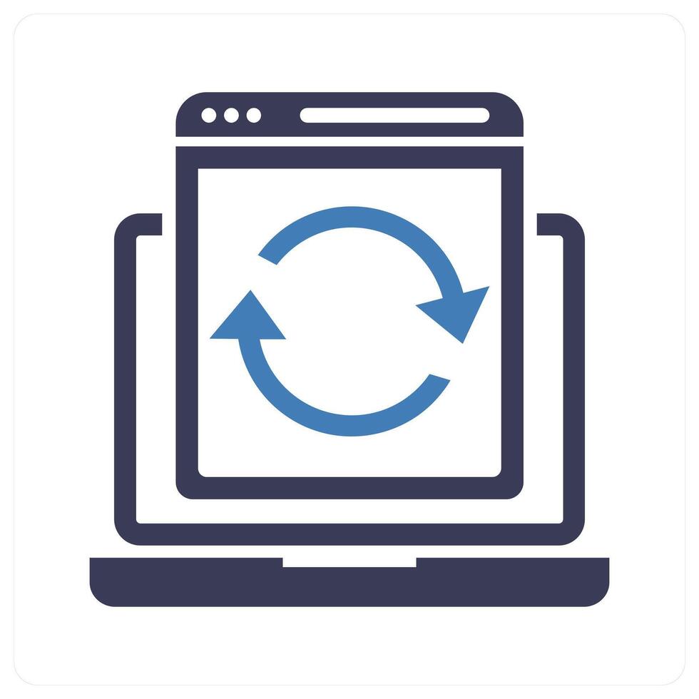 Personal Assesement icon concept in blue color vector
