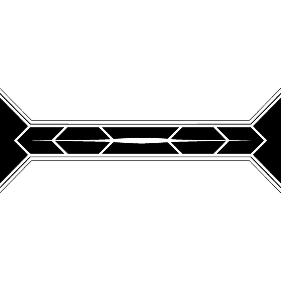 Geometric Abstract Black And White Arrow, Modern Tech Background vector