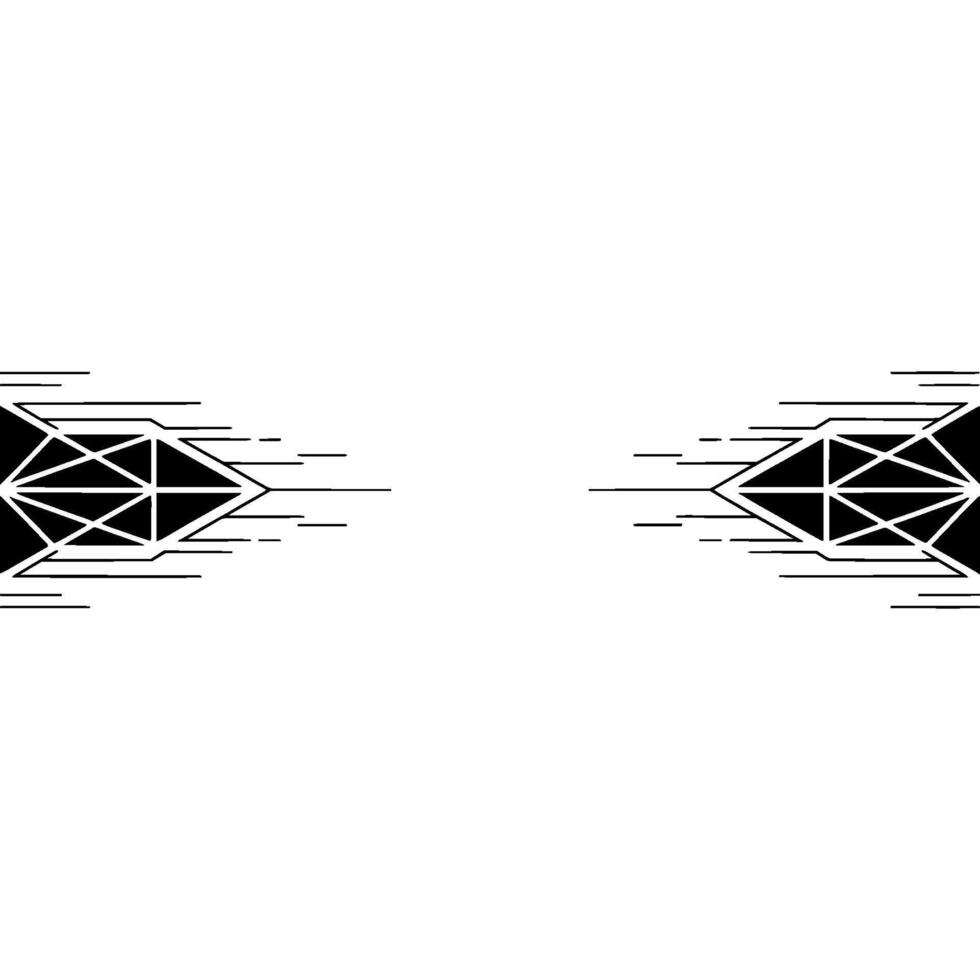 Geometric Arrow Abstract On White, Minimalist vector