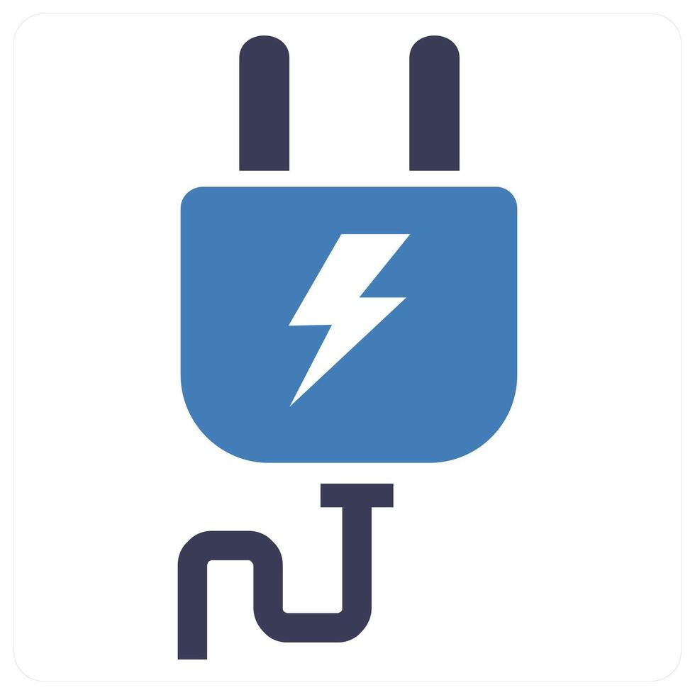 Power Tools icon concept in blue color vector