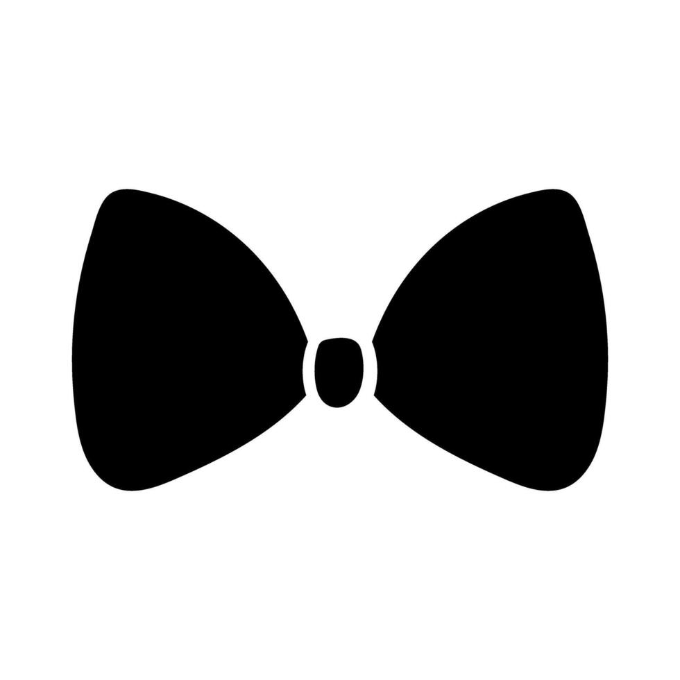 bow tie silhouette style icon design, Fathers day celebration and love theme illustration vector
