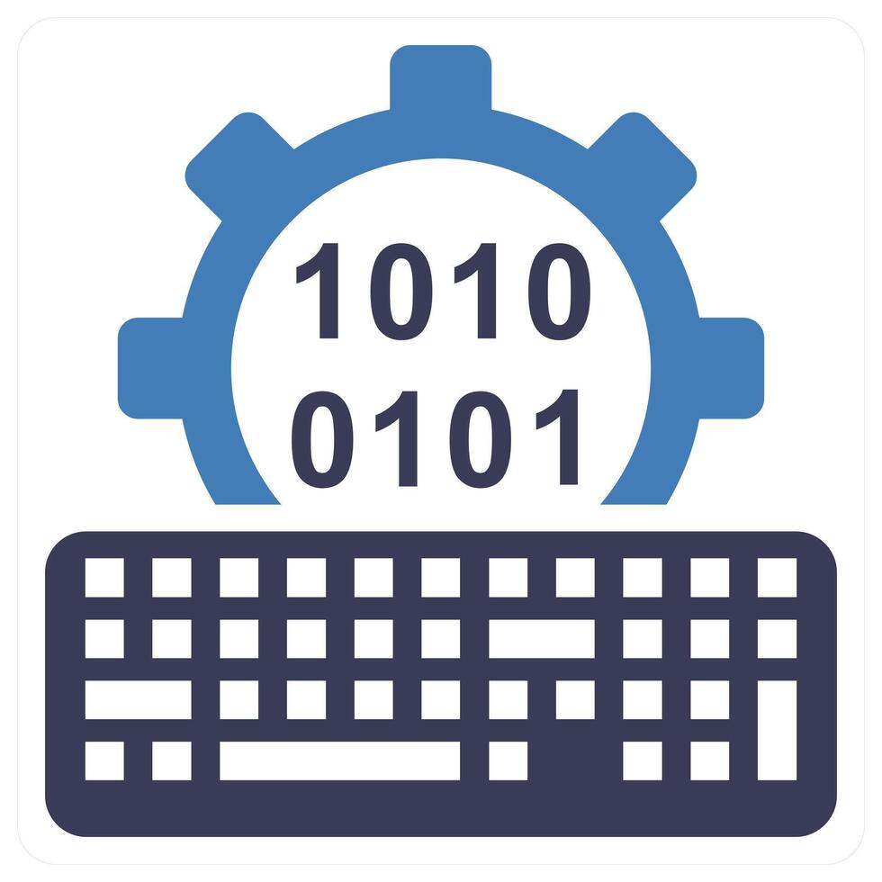 Programming and code in blue color vector