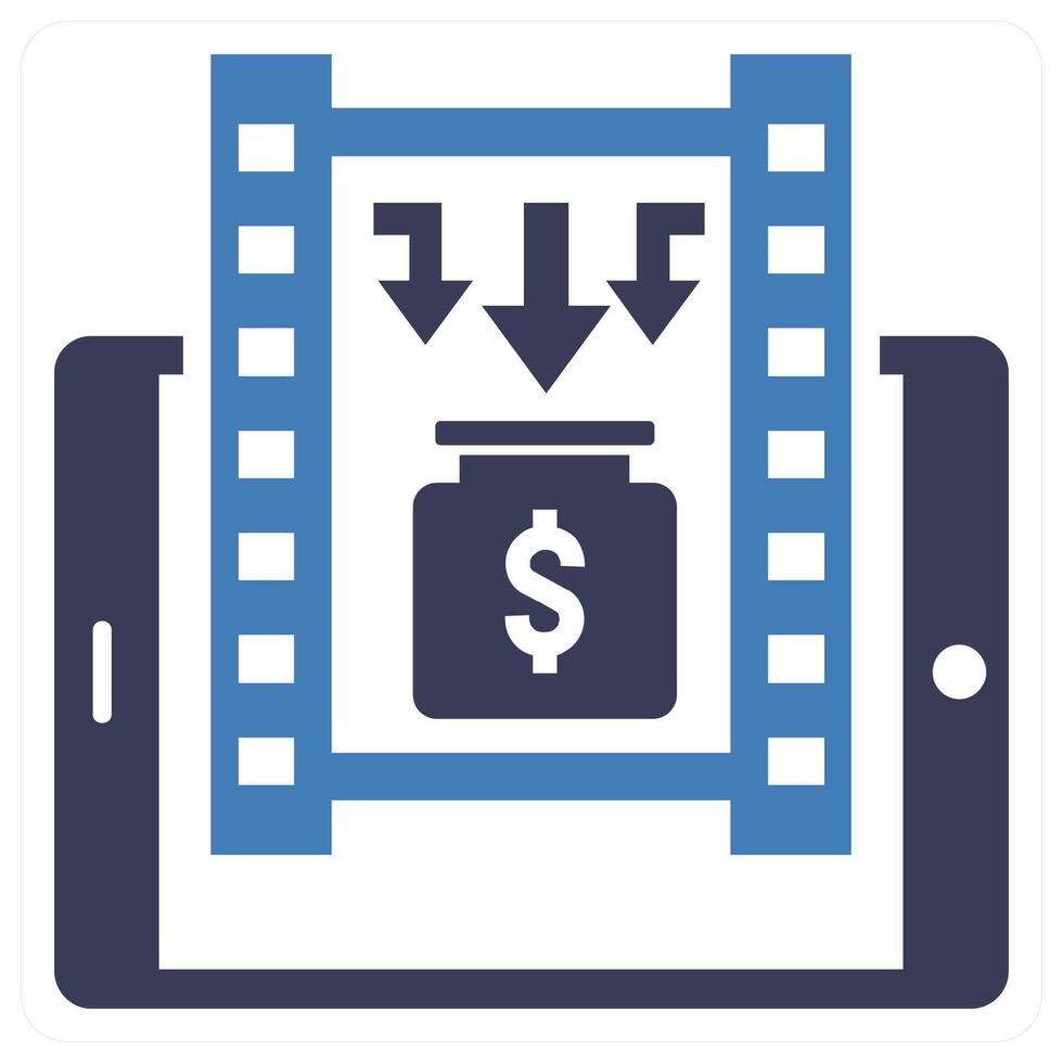 Project concept in blue color vector