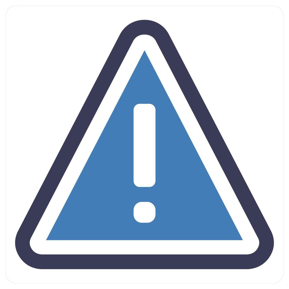 Risk icon concept in blue color vector
