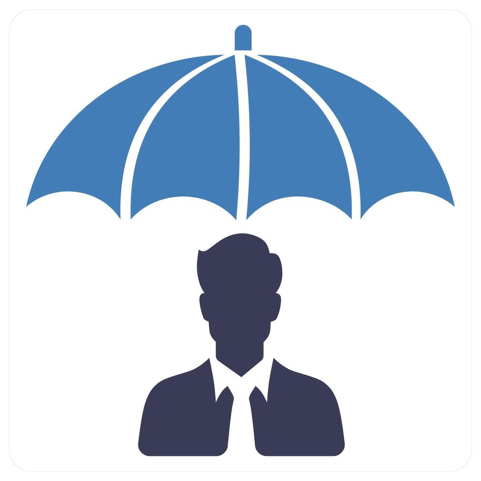 Security and protection in blue color vector