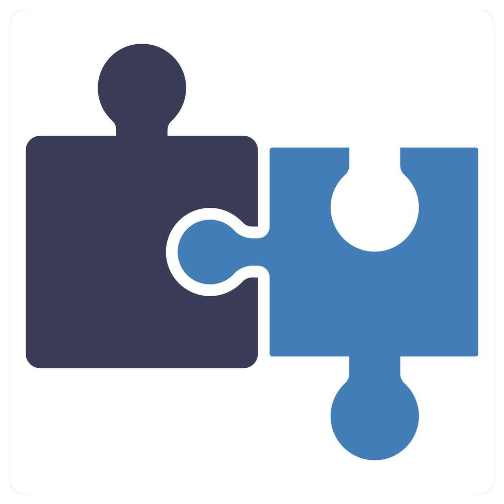 Solution concept in blue color vector