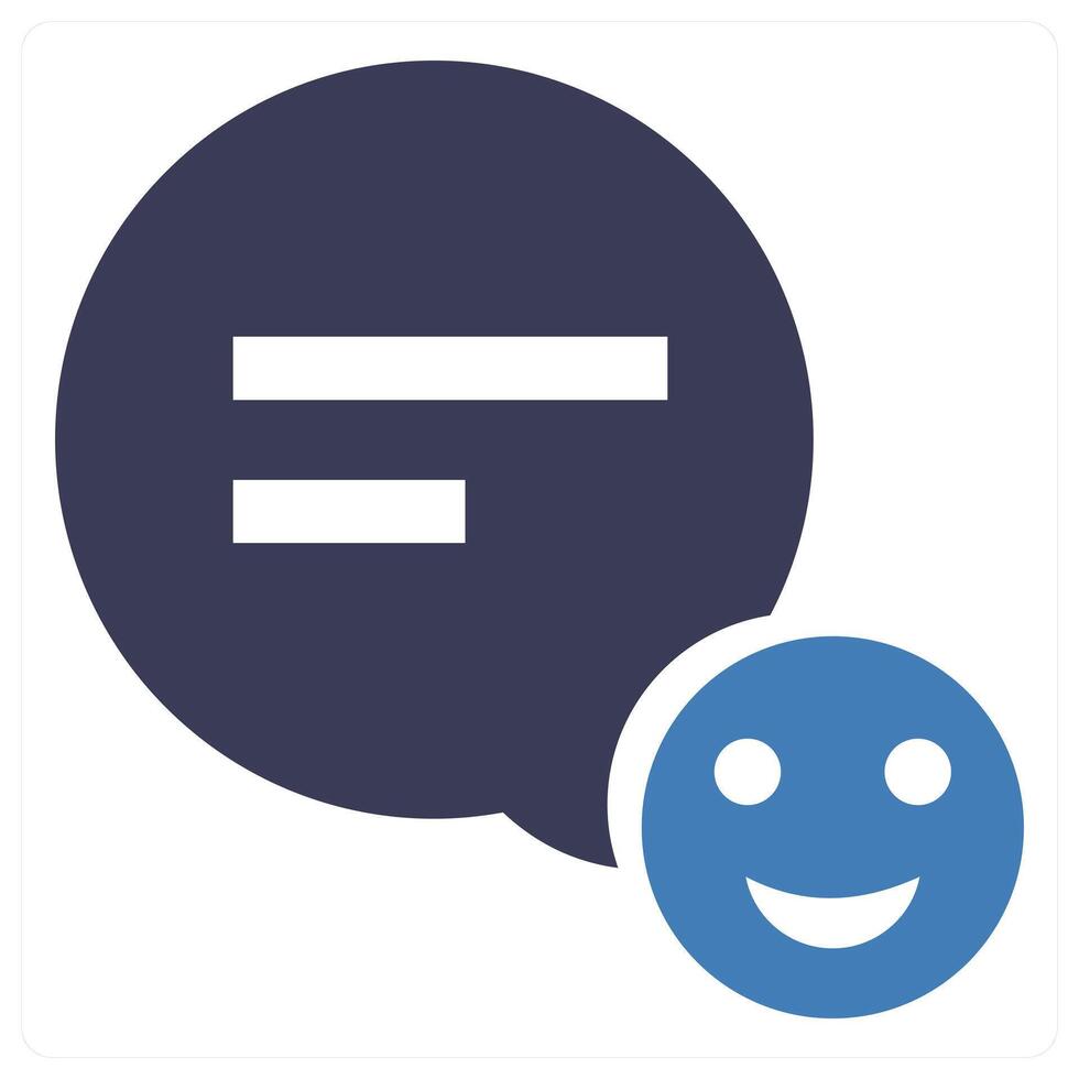 Smiley Feedback icon in blue color vector