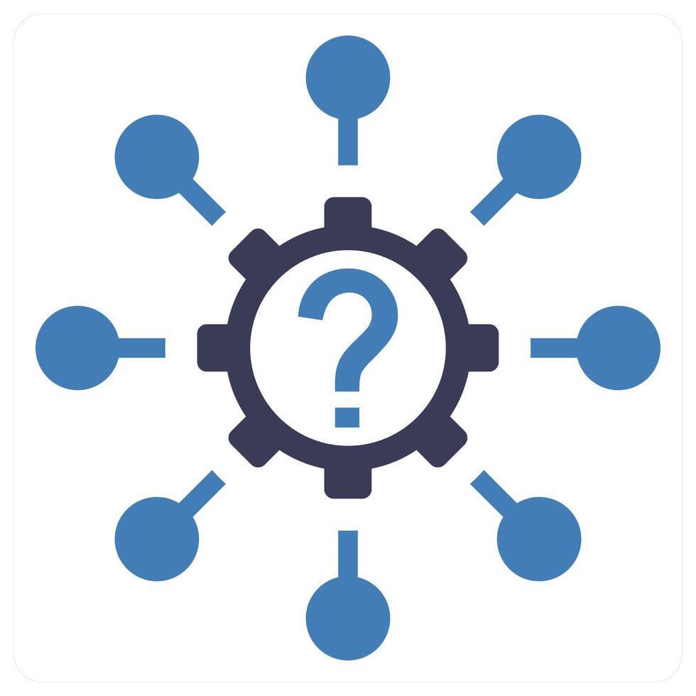 Support Network icon concept in blue color vector