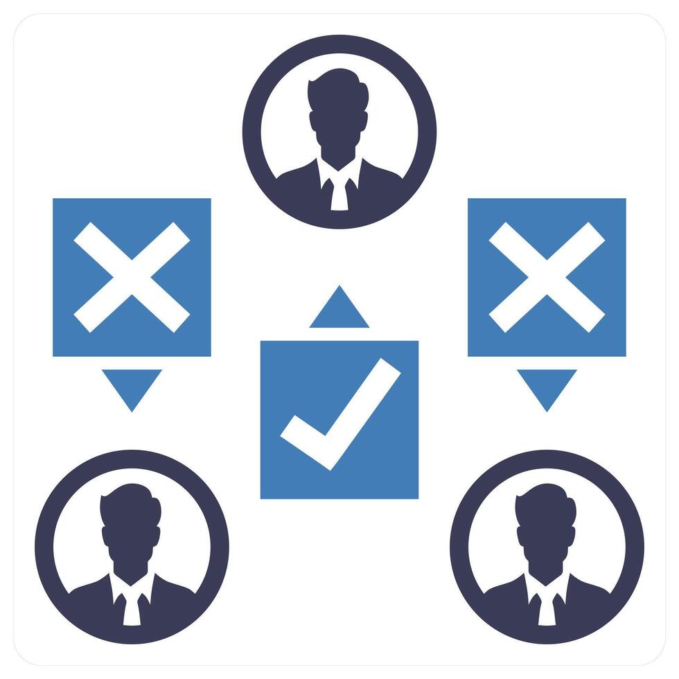 Standpoint icon concept in blue color vector