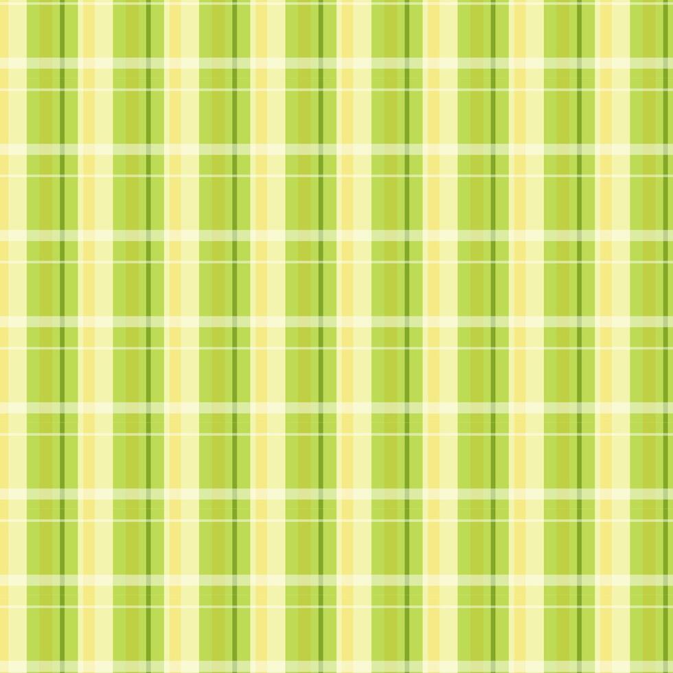 Green Gingham Checkered Pattern. Textile design of textured plaid. Checkered fabric pattern swatch for print, tartan, gift wrap, textiles, checkered background for tablecloth Stripes crossed vector