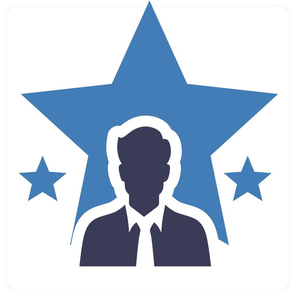 Talent concept in blue color vector