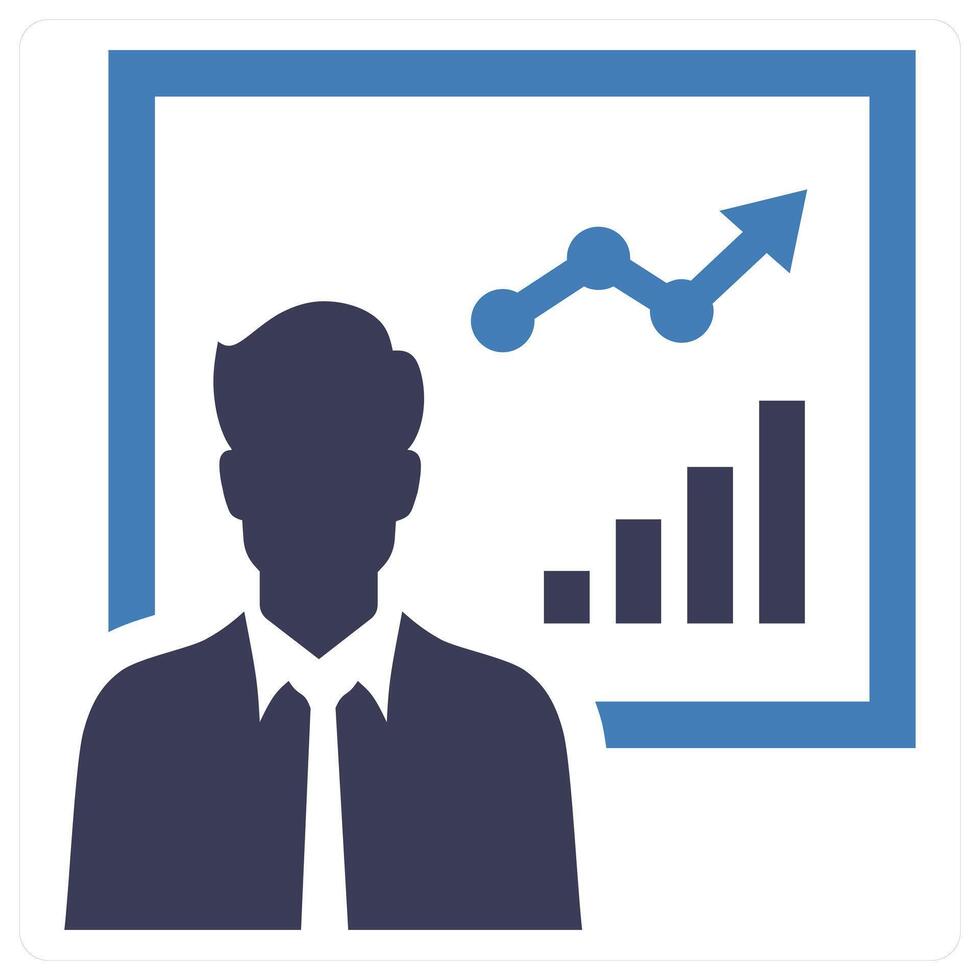 Trainer icon concept in blue color vector
