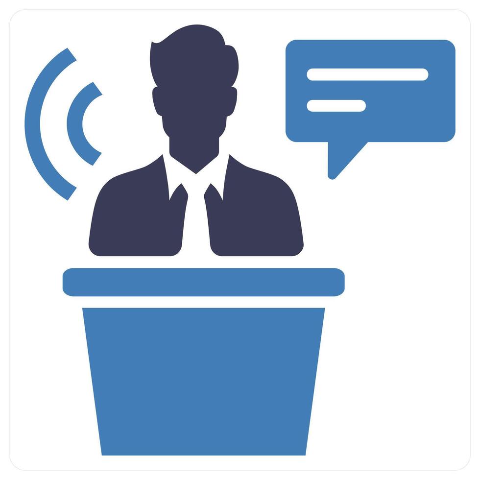 Transcript icon concept in blue color vector