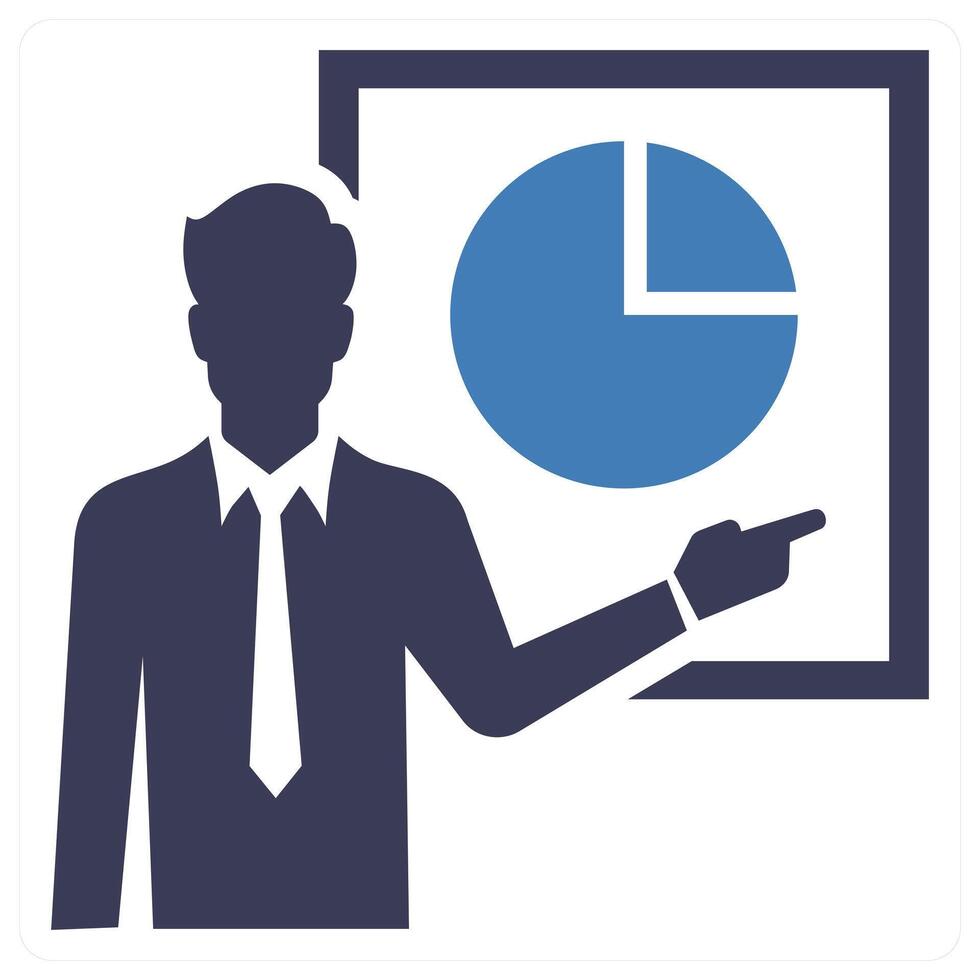Training icon concept in blue color vector