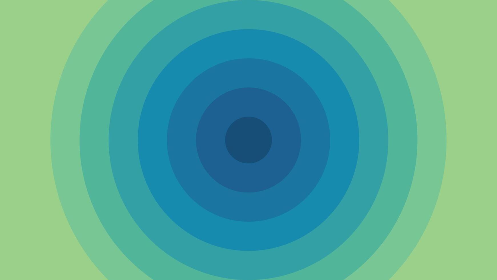 Concentric Circles of Blue and Green Hues Radiating from a Central Point vector