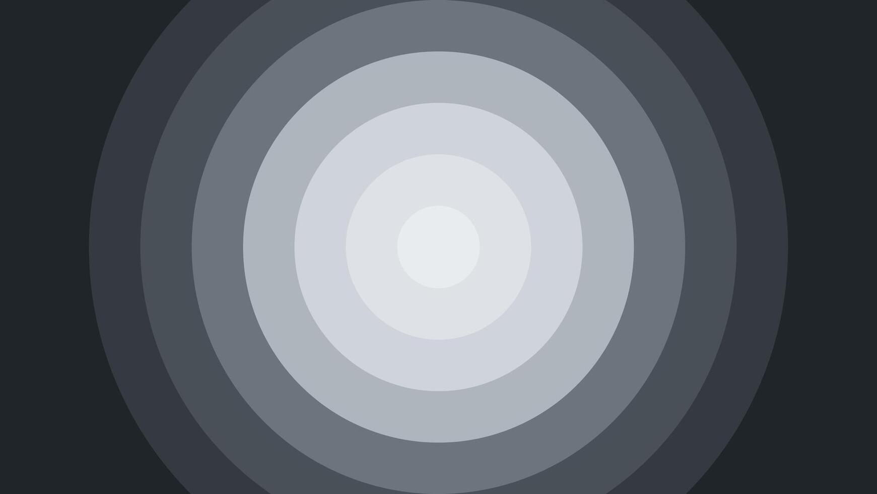 Concentric Circles in Gradating Shades of Gray, Creating a Visual Depth Effect vector