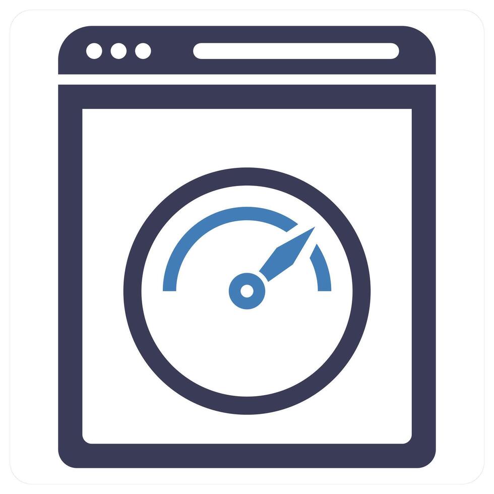 Website Speed icon concept in blue color vector