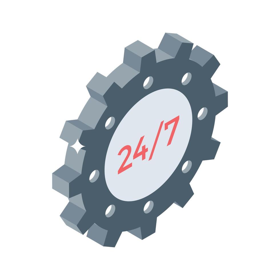 Take a look at this isometric style technical support icon vector