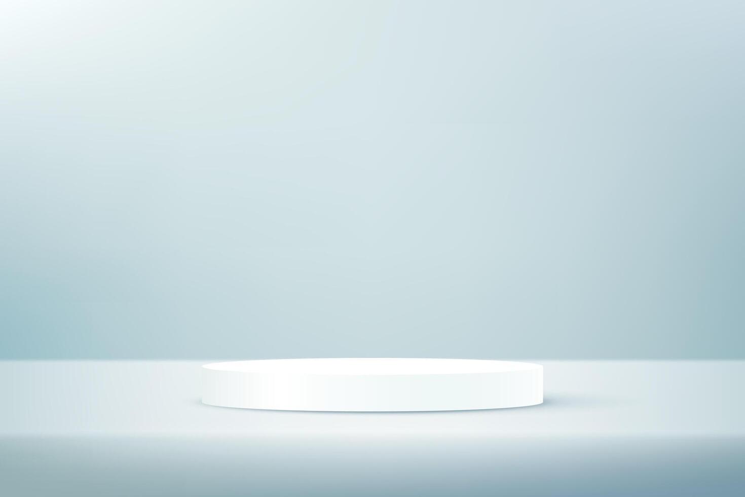 Gray studio room background. Gray background 3d with white podium. Empty room with light effect. Space for selling products on the website. illustration. vector