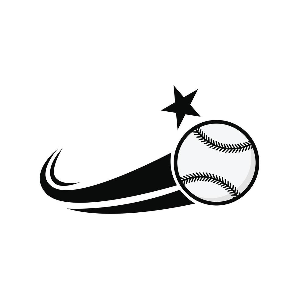 baseball logo ball icon design template vector