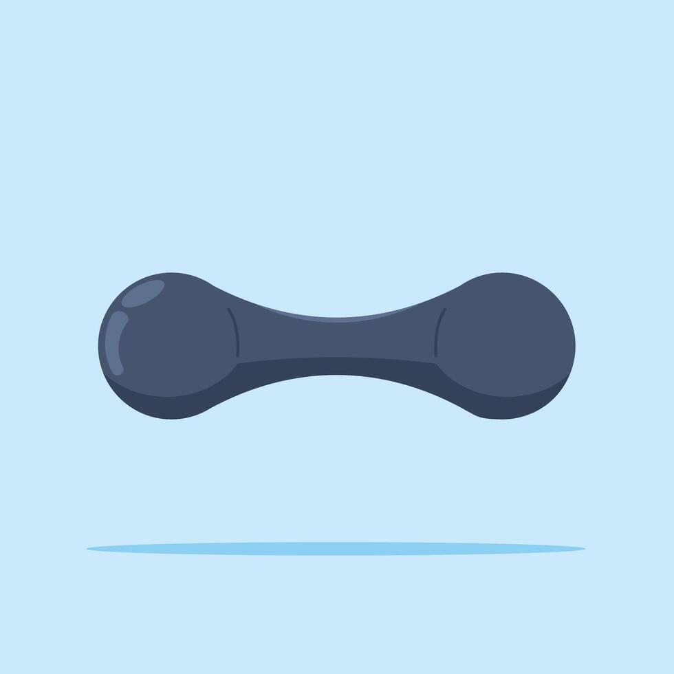 illustration of barbell or dumbbell weights with minimalist shape. design for gym, bodybuilding or sports vector