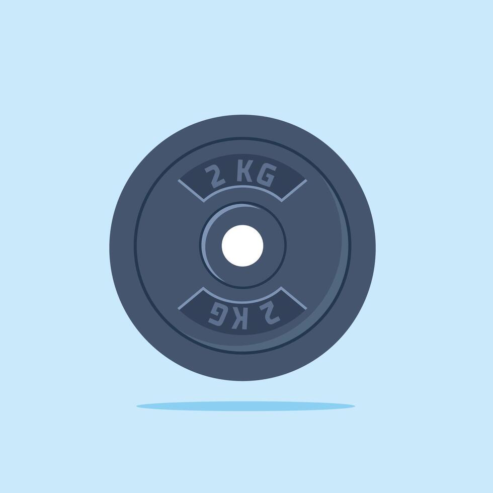 illustration of barbell or dumbbell weight plates with minimalist shape. design for gym vector