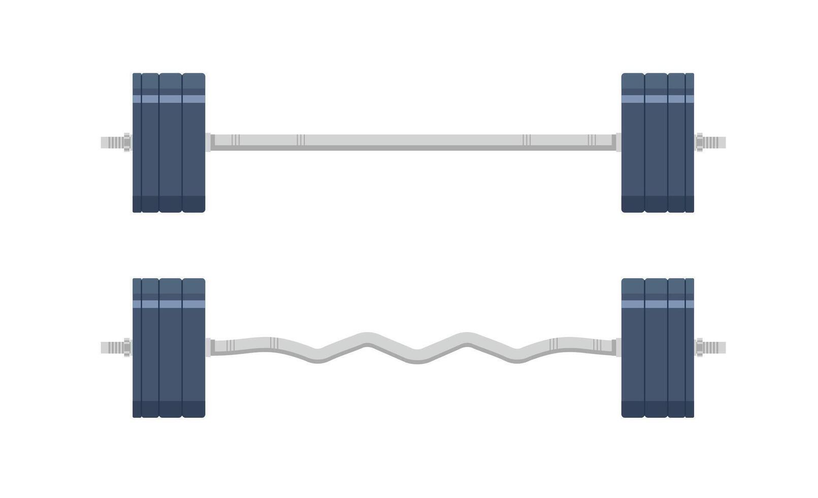 illustration of barbell or dumbbell weights with various types of grips. design for gym, bodybuilding or sports vector