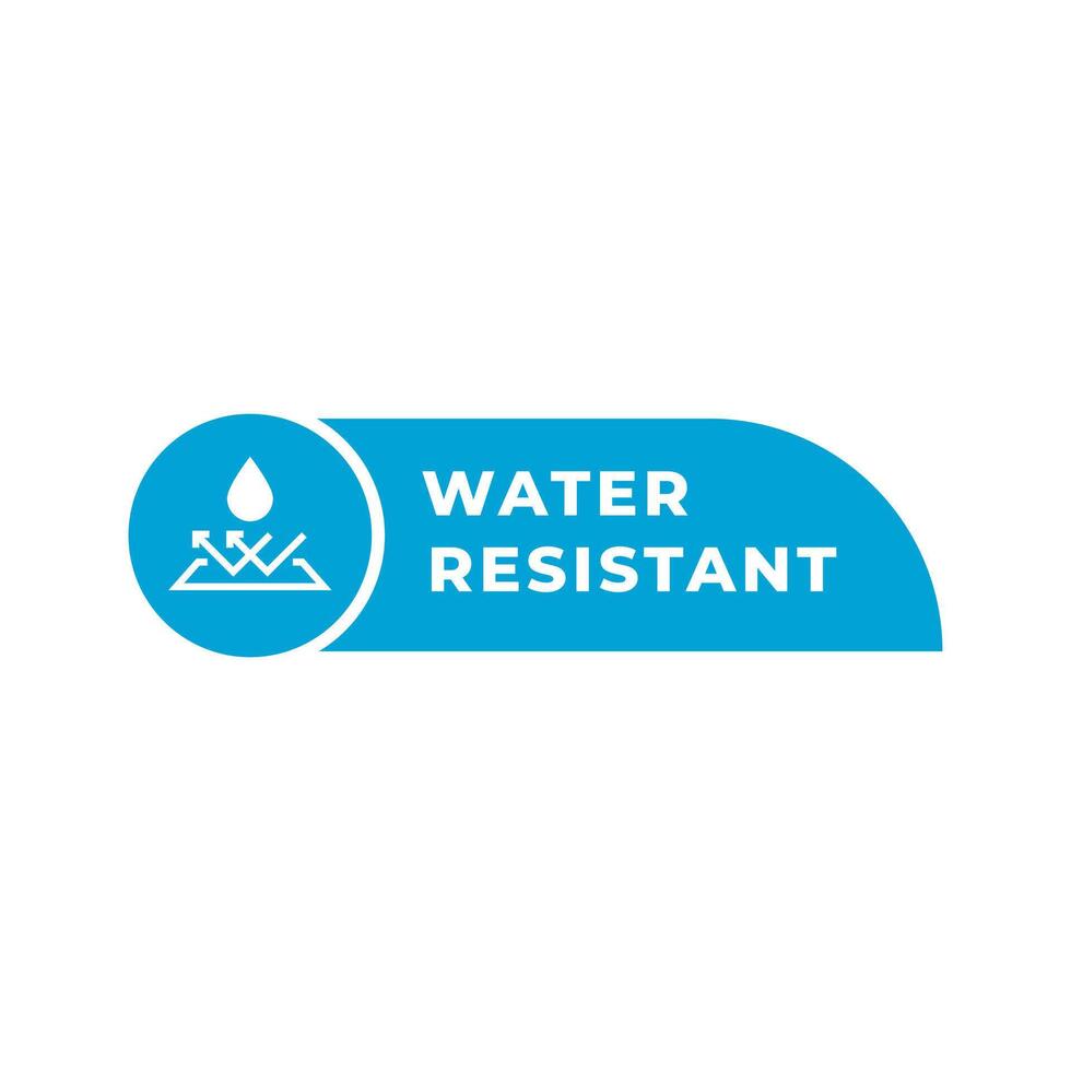 Water resistant logo, icon, icon illustration vector