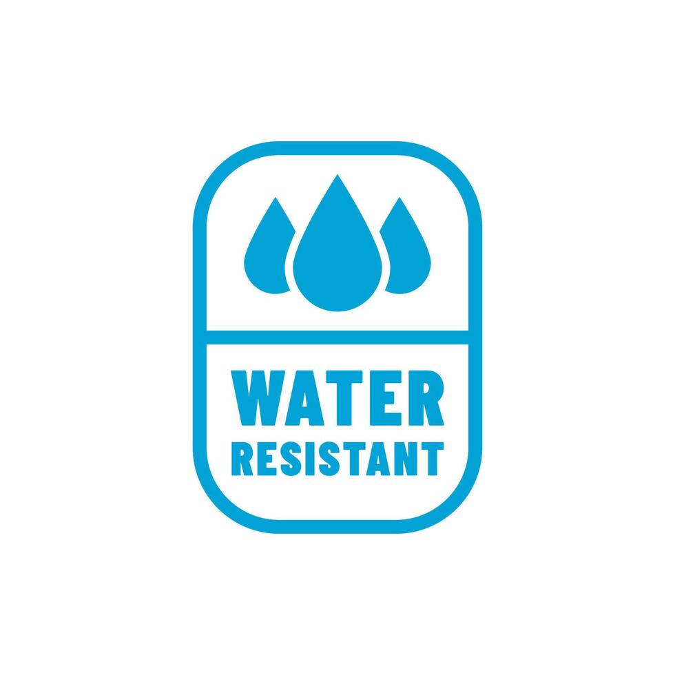 Water resistant logo, water resistant icon, water resistant icon, water resistant icon, water resistant icon vector