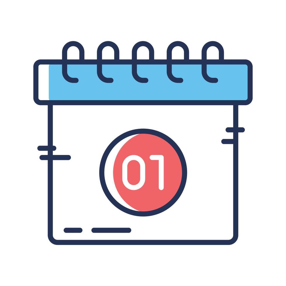 Easy to edit linear style icon showing calendar vector
