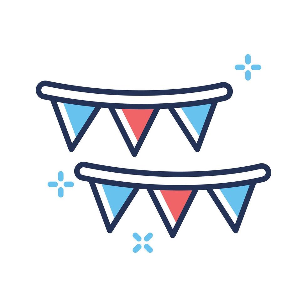 A captivating outline style icon of buntings vector
