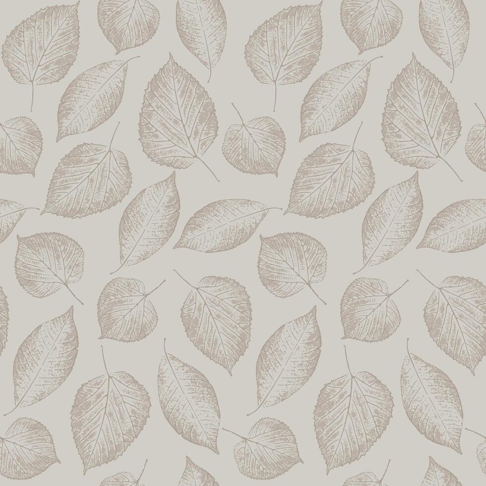 Seamless Autumn Leaves Pattern for Paper Gift Wrap And Fabric Print vector