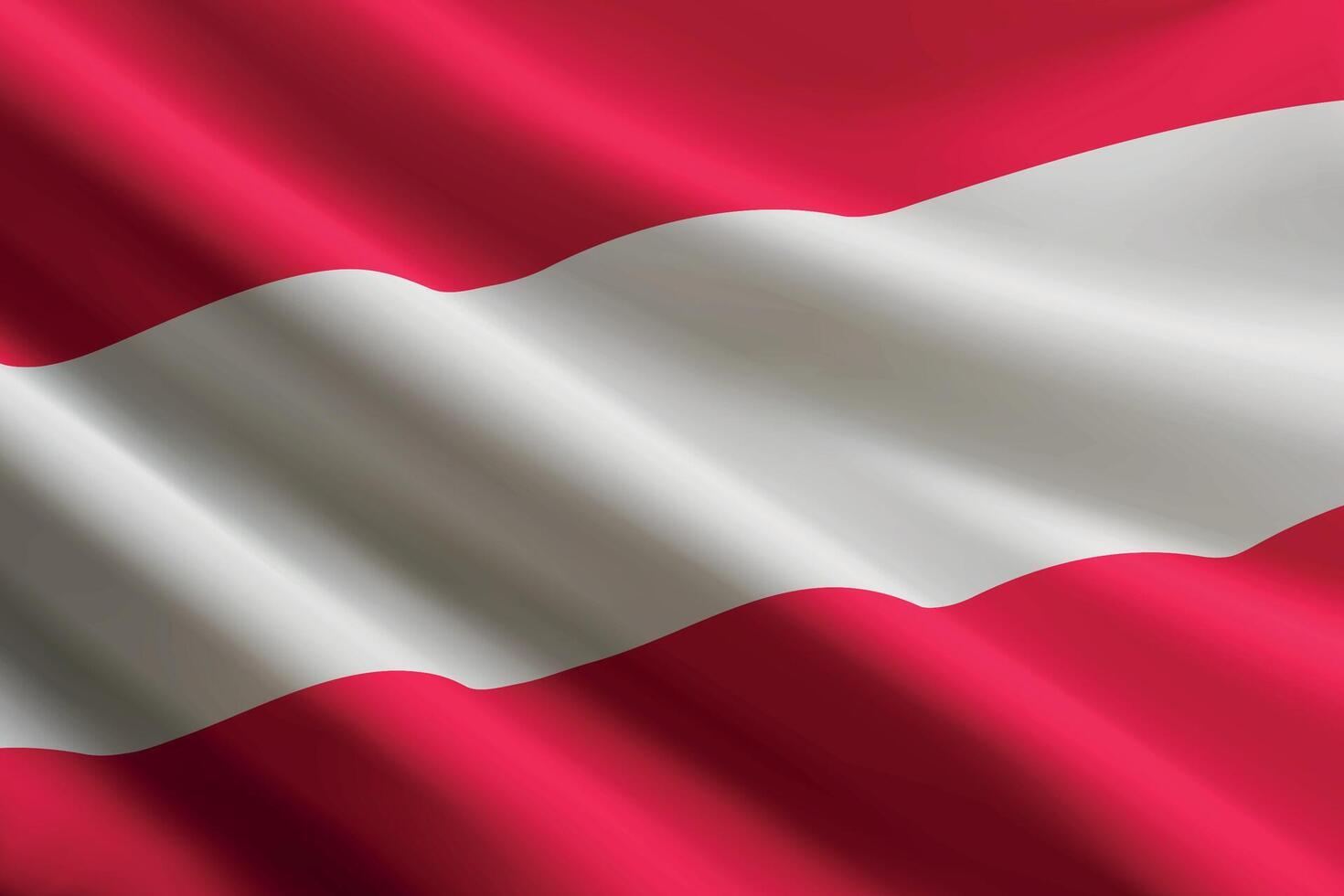 Austria flag waving in the wind, detailed silk texture vector