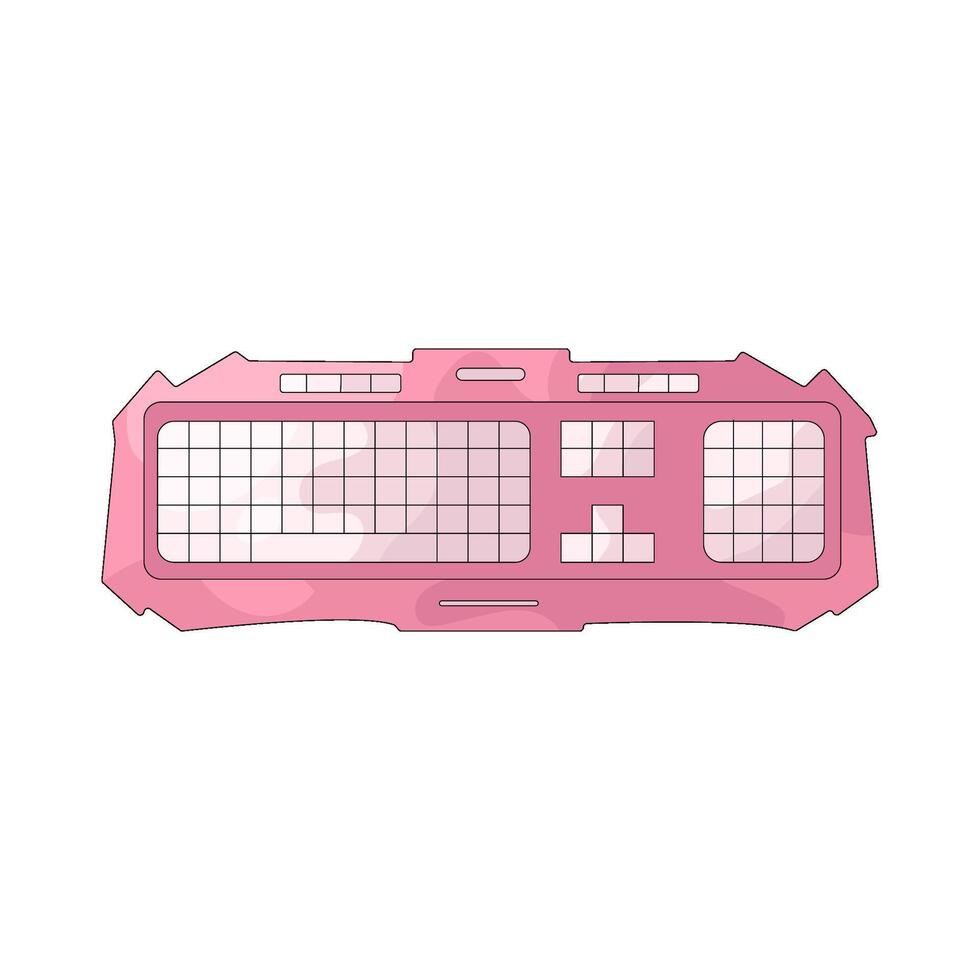Pink Keyboard Gaming vector