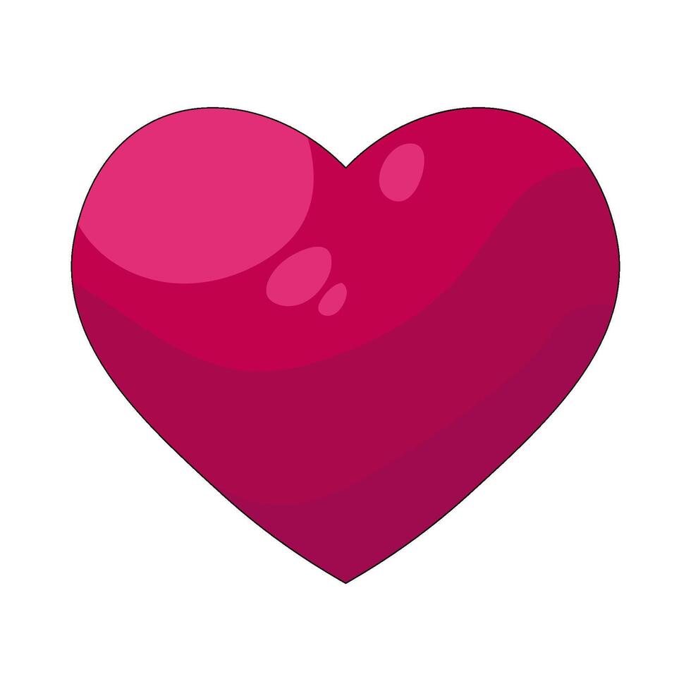 Illustration of a Gaming heart vector