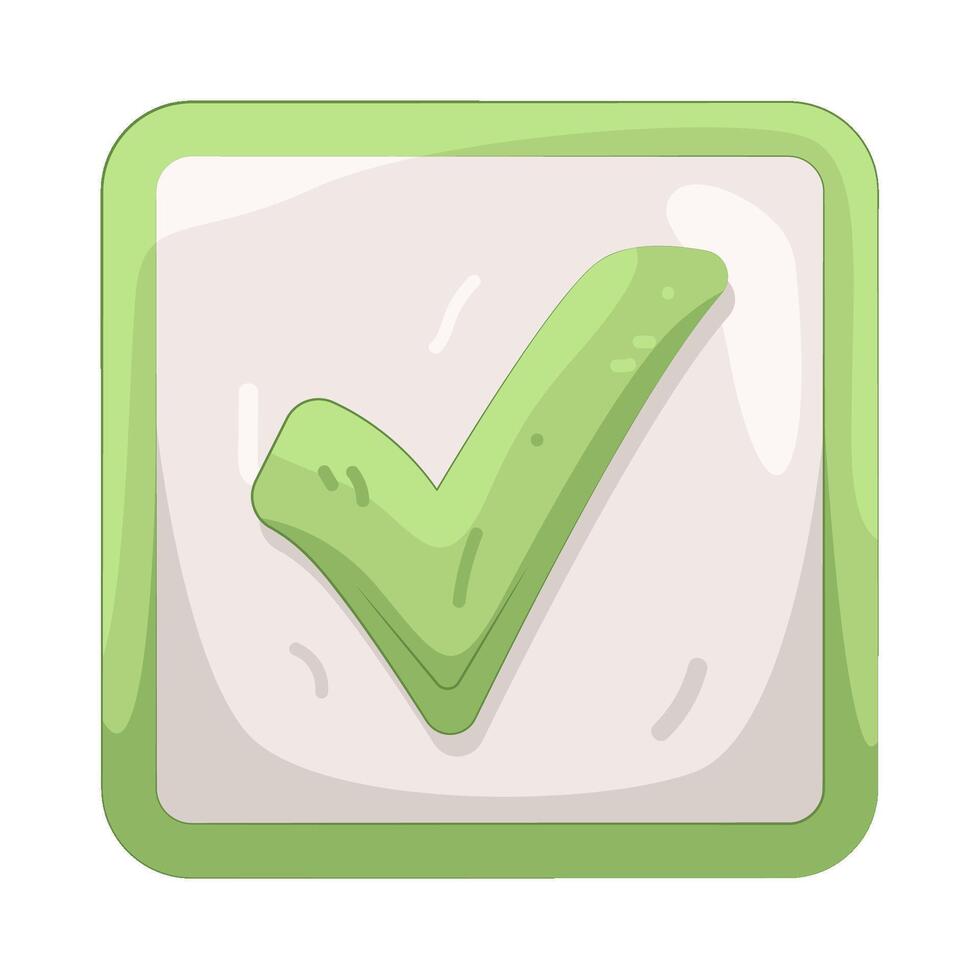 Illustration of Checkmark box vector