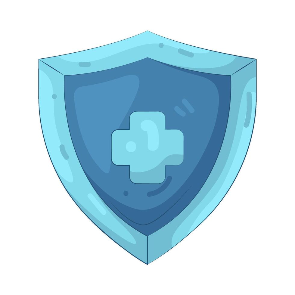 Illustration of Gaming shield vector