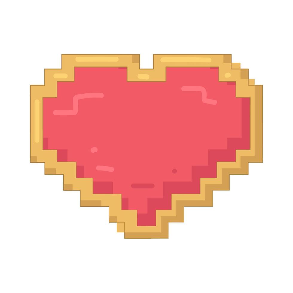 Illustration of Gaming heart vector