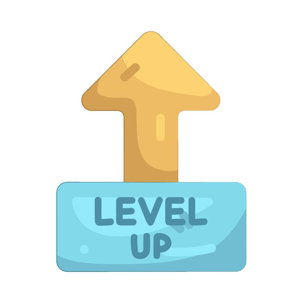 level up arrow vector