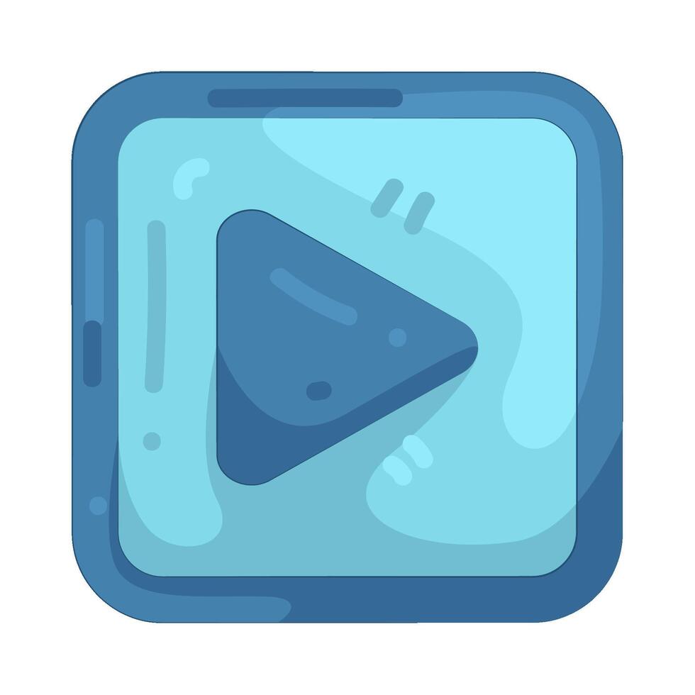 Gaming play button vector