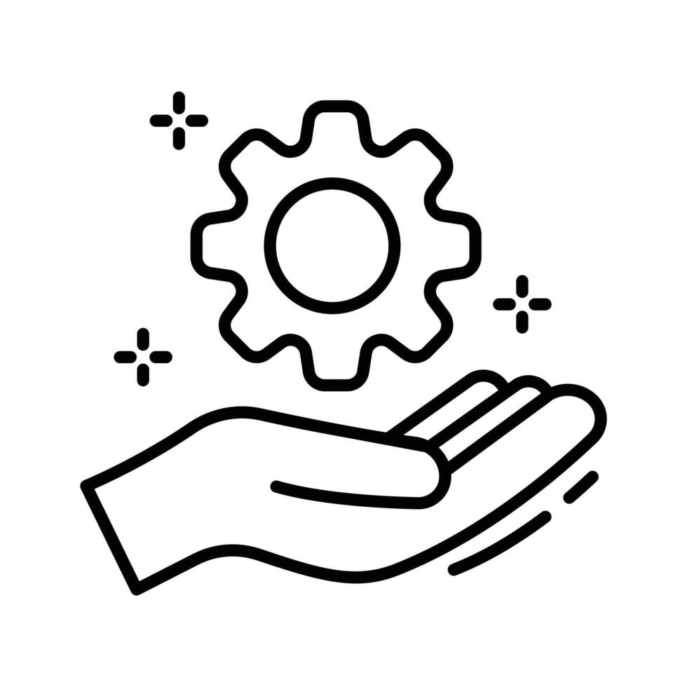 Modern icon of engineering designed in outline style. vector