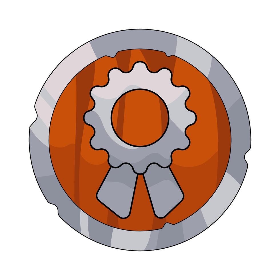 Illustration of Achievement button vector