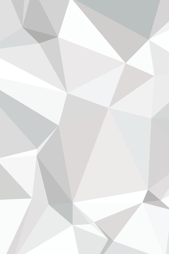 Abstract white and gray Geometric Polygonal Composition vector