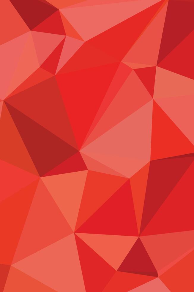 Abstract Red Geometric Composition with Triangles vector