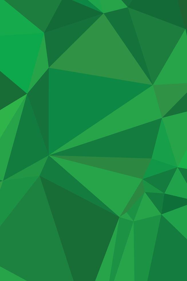 Abstract Geometric Composition in Emerald Green vector
