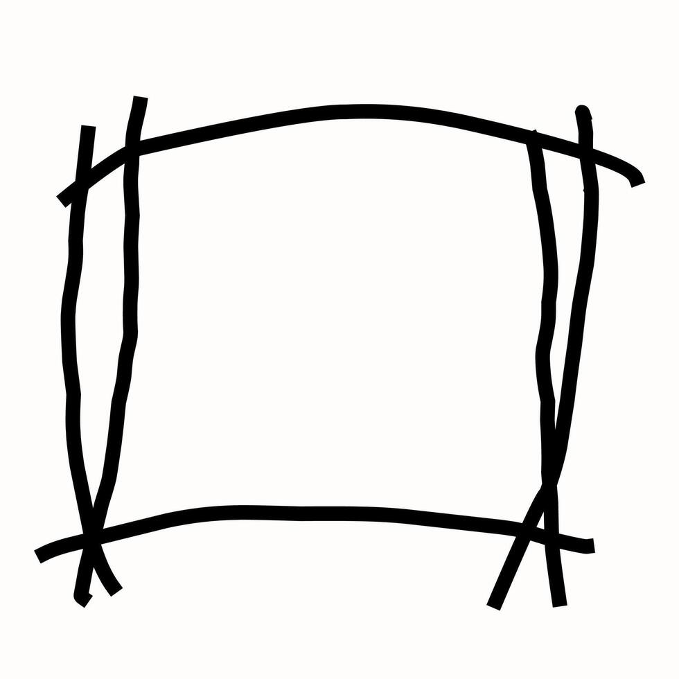 Freeform Doodle Frame Layouts vector